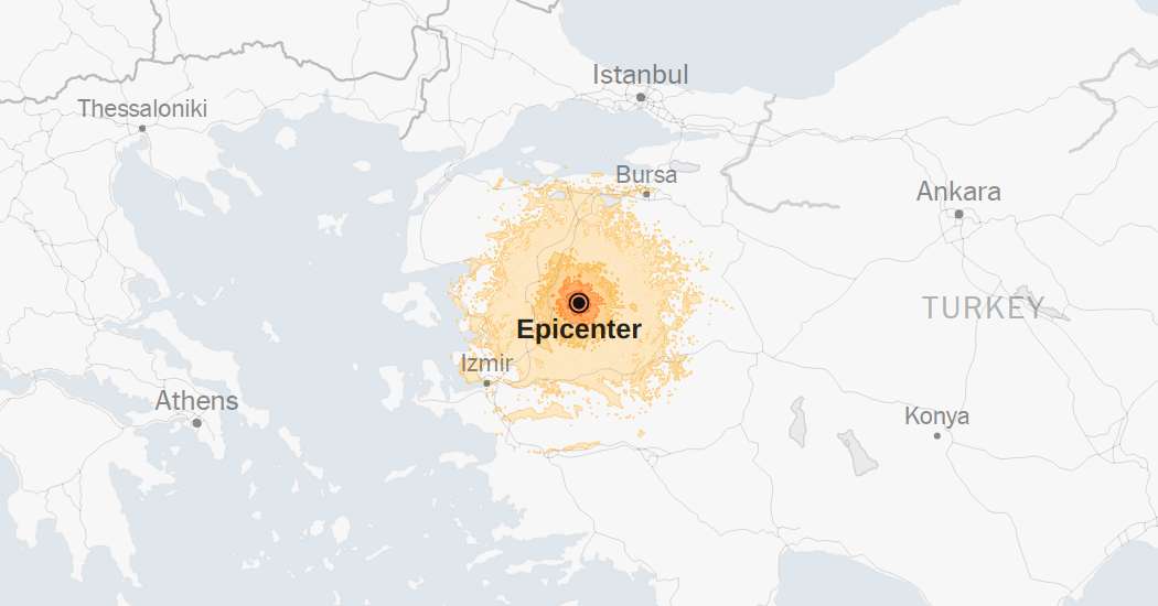 Map: 6.0-Magnitude Earthquake Strikes Turkey