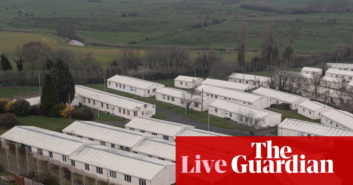 Minister insists government will get asylum seekers out of hotels and expects progress ‘within weeks’ - UK politics live | Politics