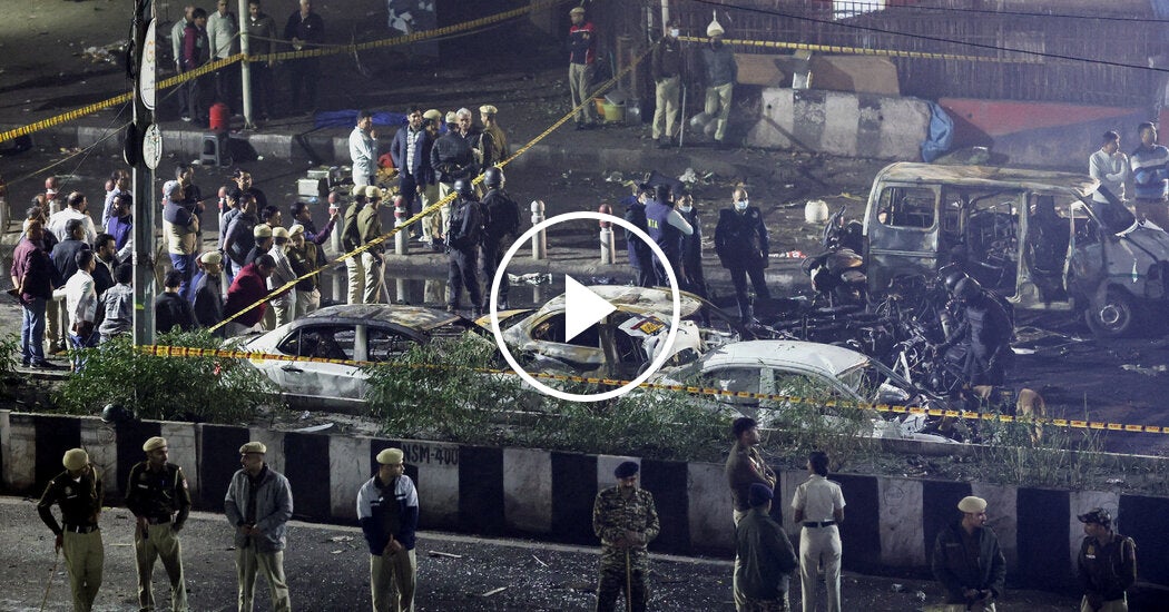 Car Explodes in Crowded New Delhi Neighborhood