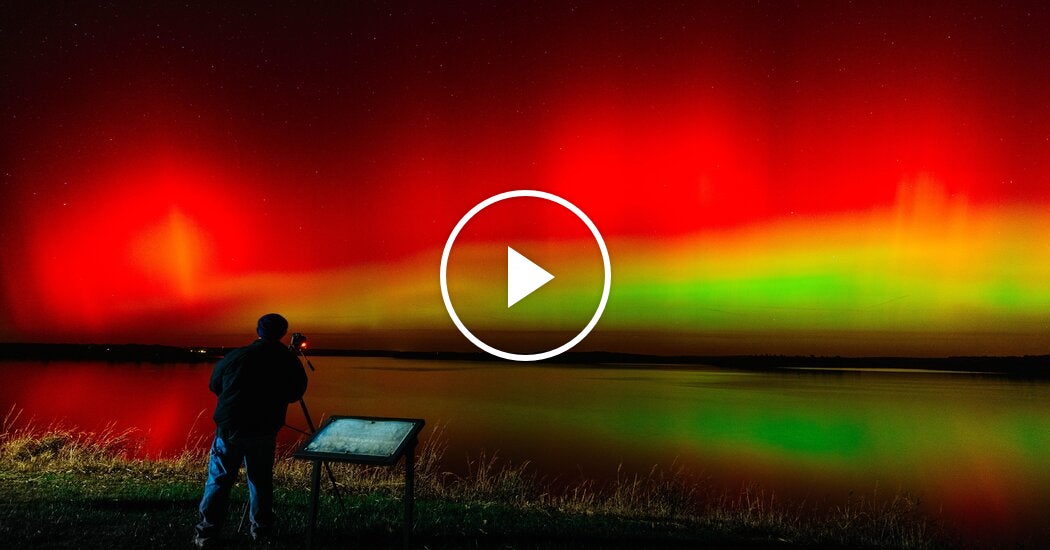 Northern Lights Illuminate Skies Above North America