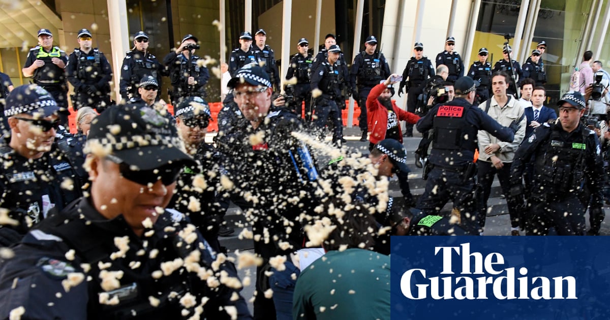 Climate protesters win groundbreaking class action against Victoria police over use of pepper spray | Australian police and policing