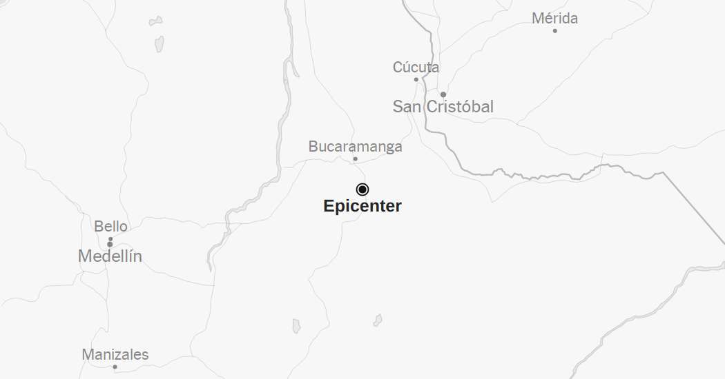 Map: 5.5-Magnitude Earthquake Shakes Colombia