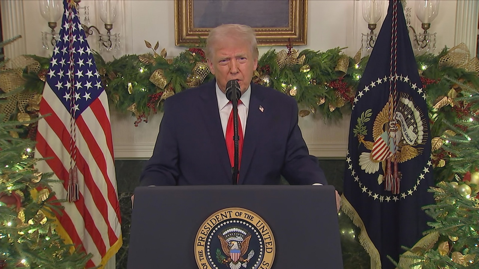 Trump hits Biden and old grievances, touts 'our country is back' in address