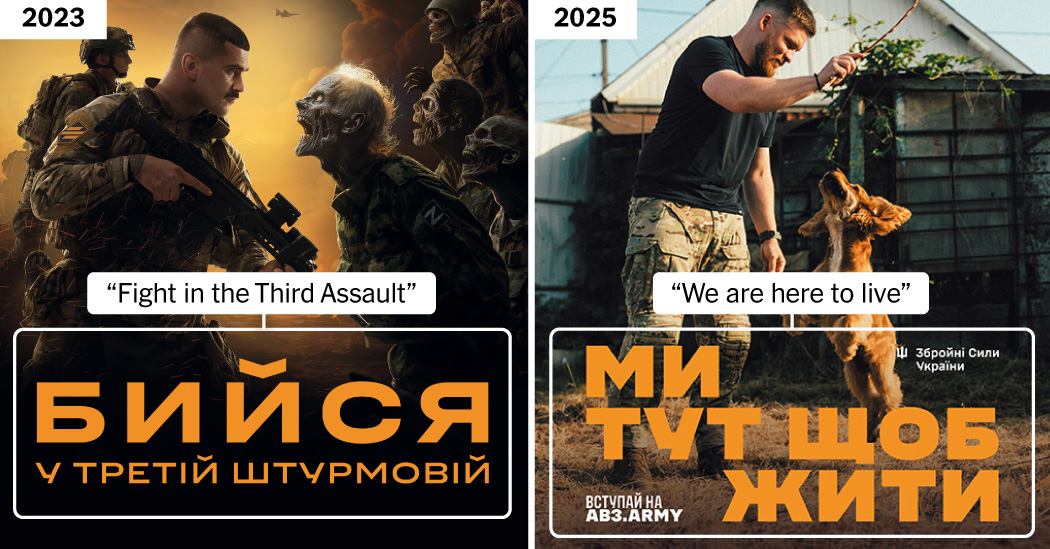Ukraine’s Army Recruitment Ads Trace a War’s Evolution