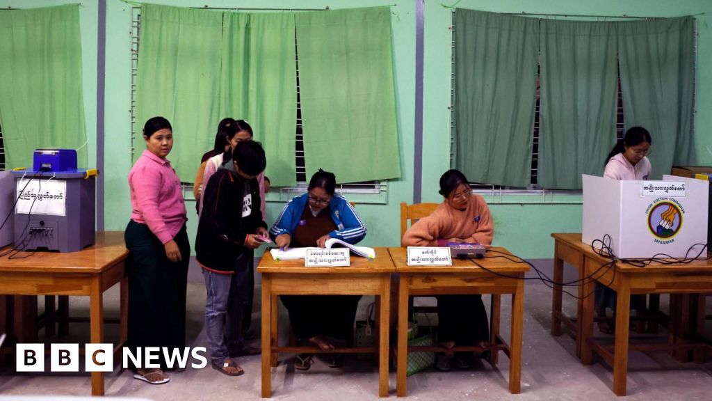 War-torn Myanmar voting in widely criticised 'sham' election
