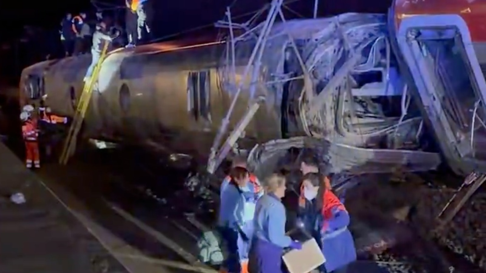 At least 21 killed, 100 injured after high-speed train collision in Spain: Officials