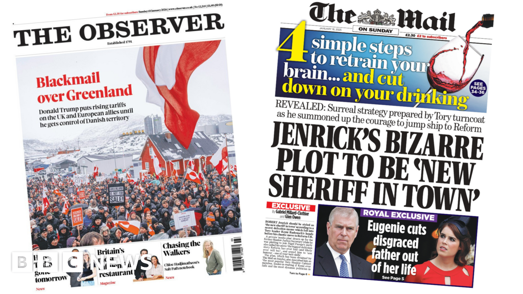 'Blackmail over Greenland' and 'Jenrick's bizarre plot'