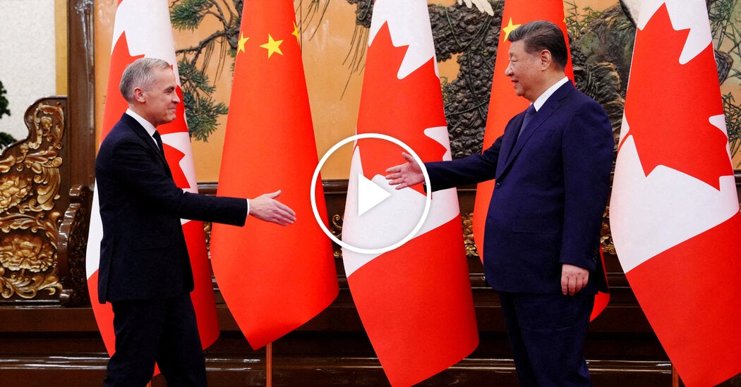 Canada and China Will Lower Some Tariffs in ‘New Strategic Partnership’