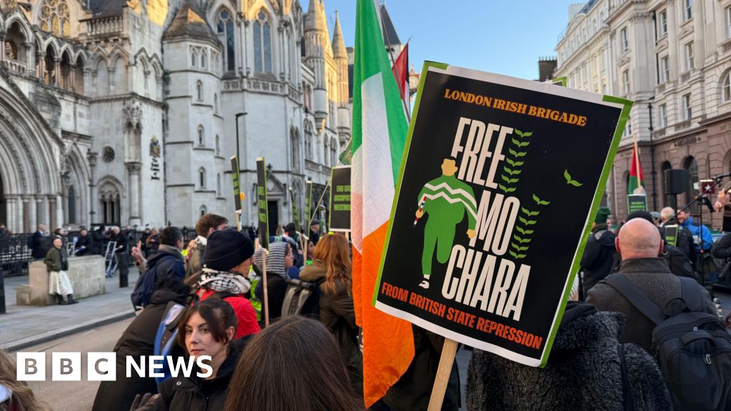 Kneecap supporters gather at High Court ahead of appeal case