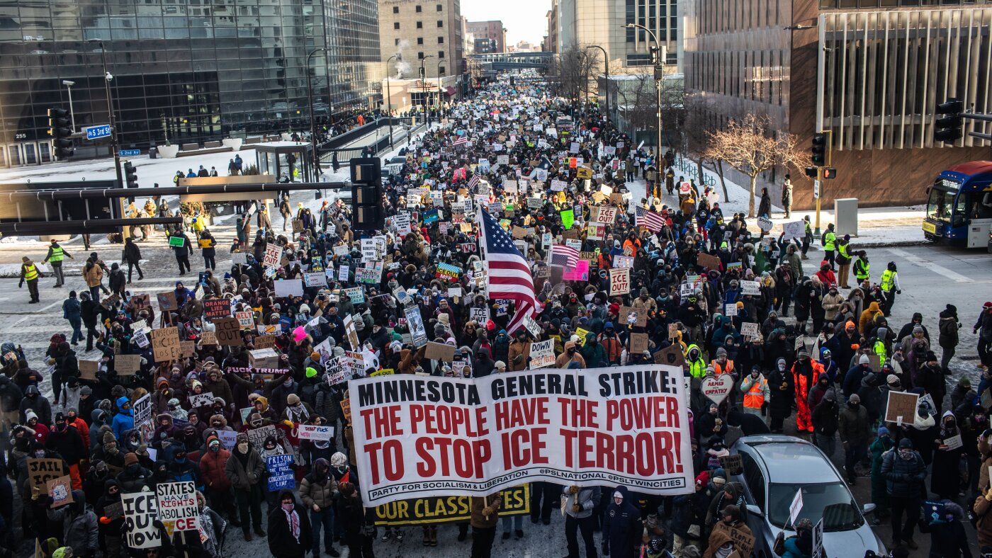 Minnesota protests Trump administration's immigration crackdown : NPR
