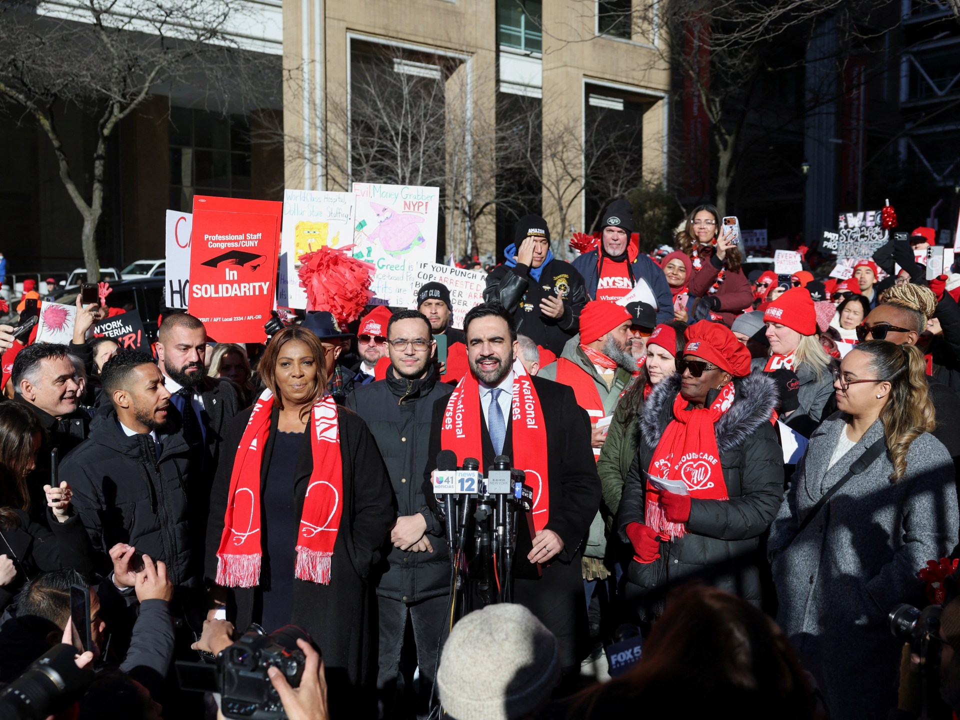 Thousands of nurses go on strike in New York City | Health News