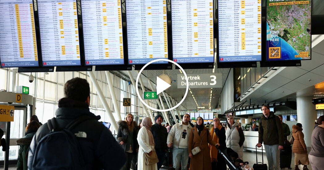 Wintry Conditions Cause Hundreds of Flight Cancellations in Amsterdam